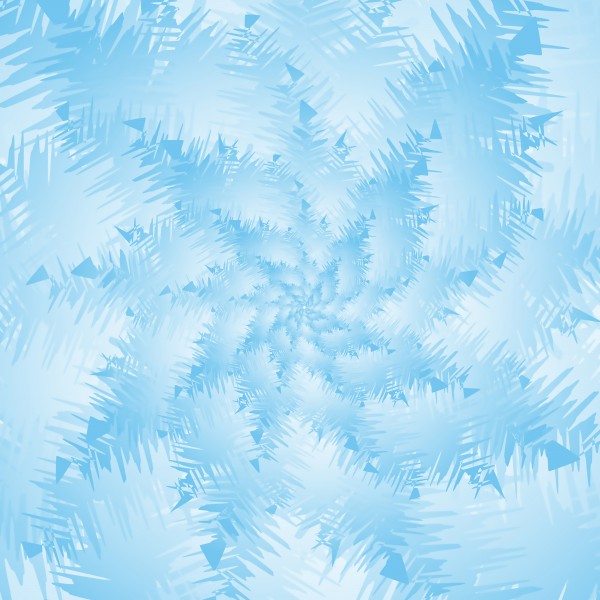 Blue Snowflake Spiral Digital Download